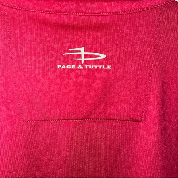 Hot Pink Leopard Cheetah Pattern Quarter-Zip Pullover SOOO CUTE! Size: Large - Picture 8 of 10